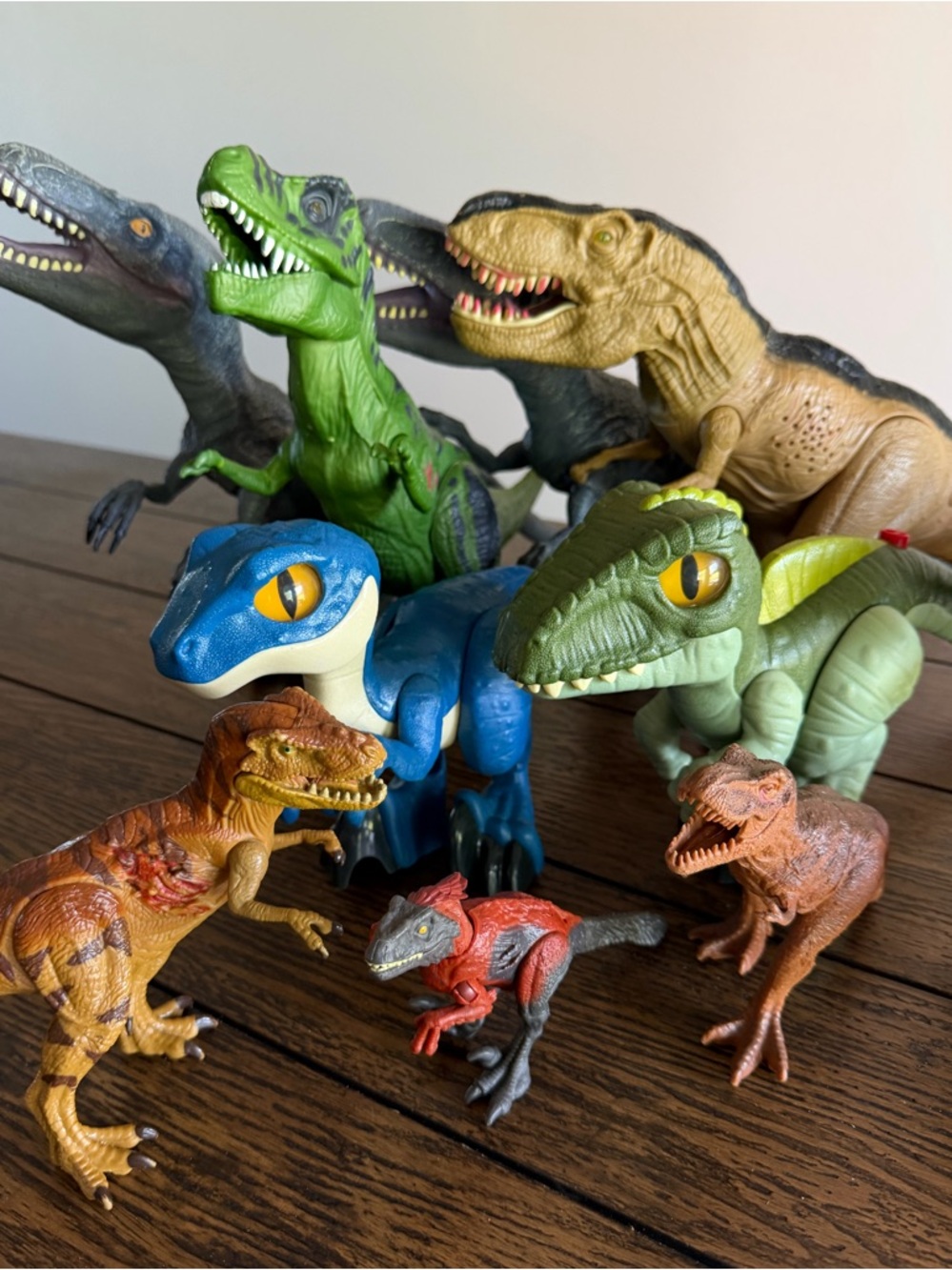 Dinosaur Toy Lot Of 11 Jurassic Park Figure Kid Galaxy Lot Triceratops Rex Wow